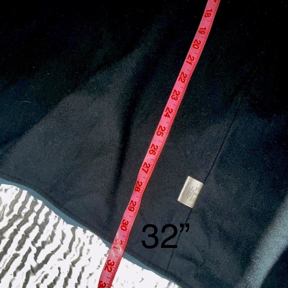 EILEEN FISHER Light Blue Nylon Wool Blend Zip Front Long Sleeve Jacket medium - Picture 4 of 13